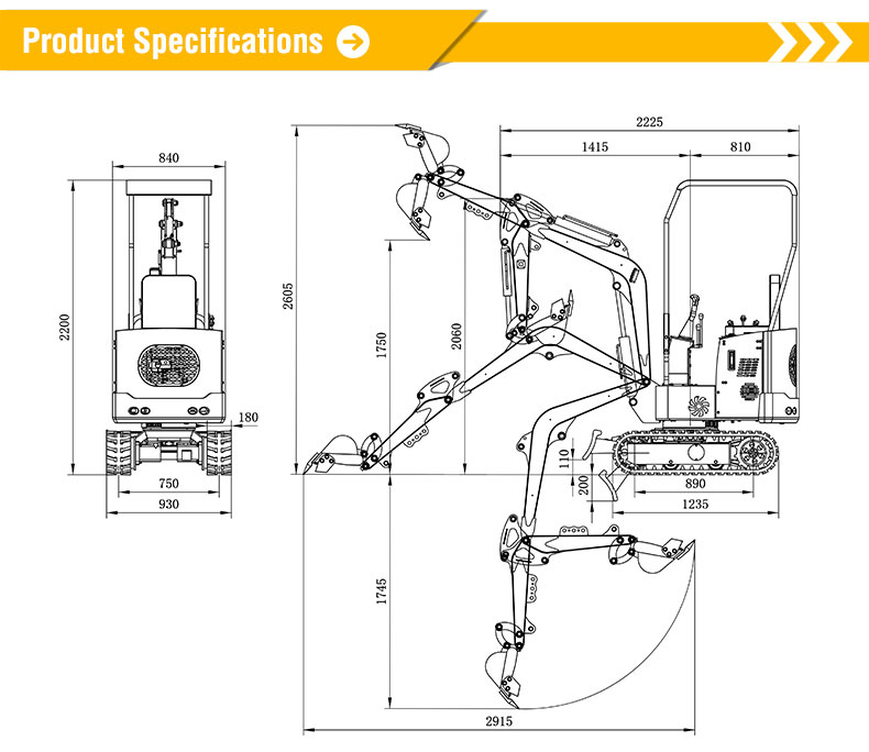  HT10B 1-ton Mini Excavator