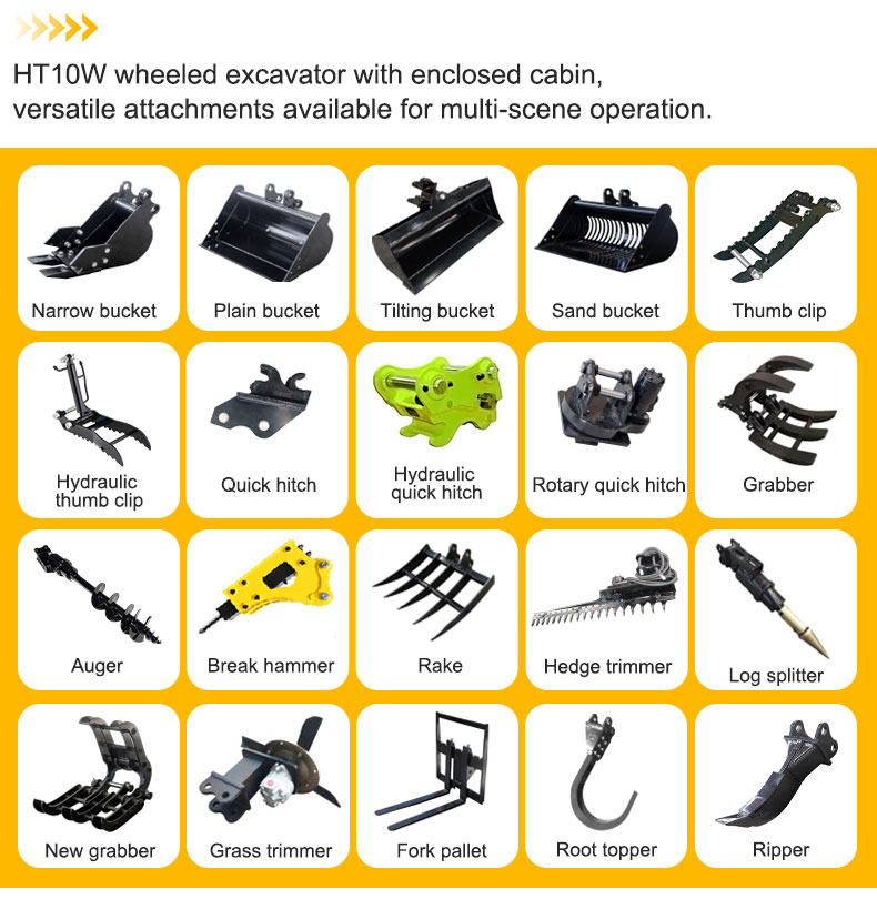   HT-10W  Mini Excavator 